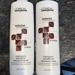 L’Oreal Colorist Collection Mahogany Shampoo and Conditomer for Brunettes
